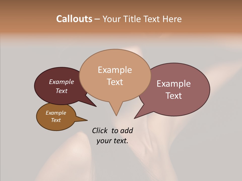 Female Person Posing PowerPoint Template