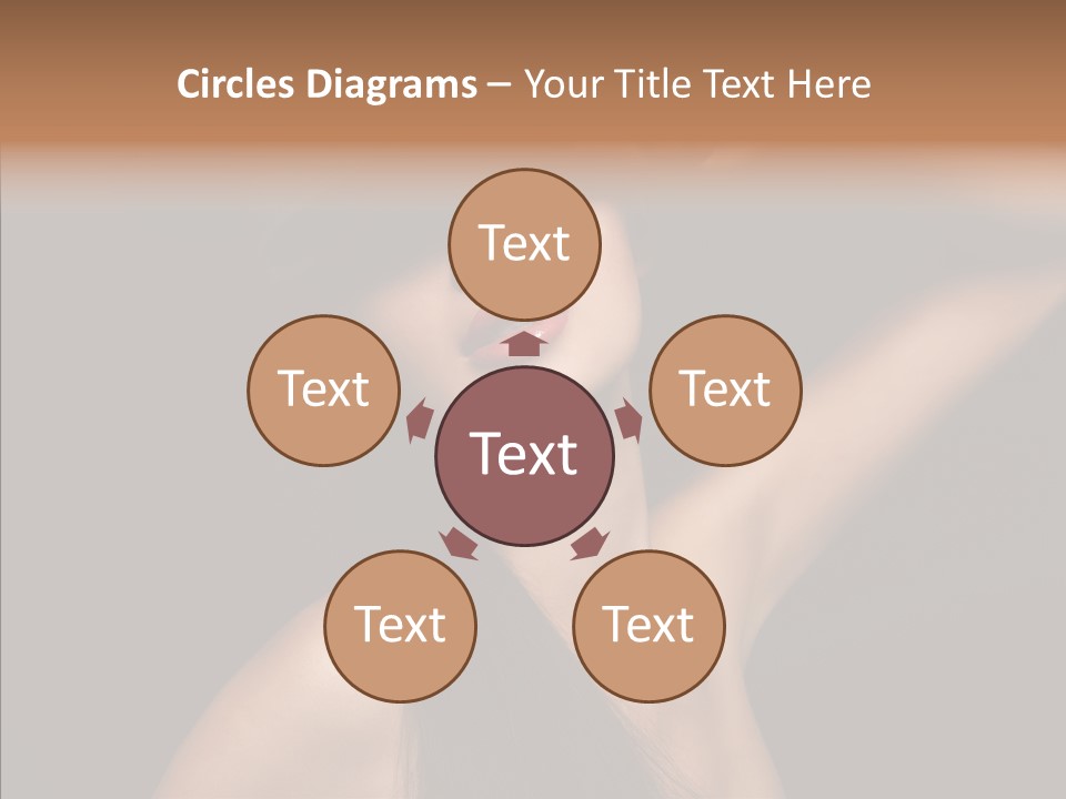 Female Person Posing PowerPoint Template