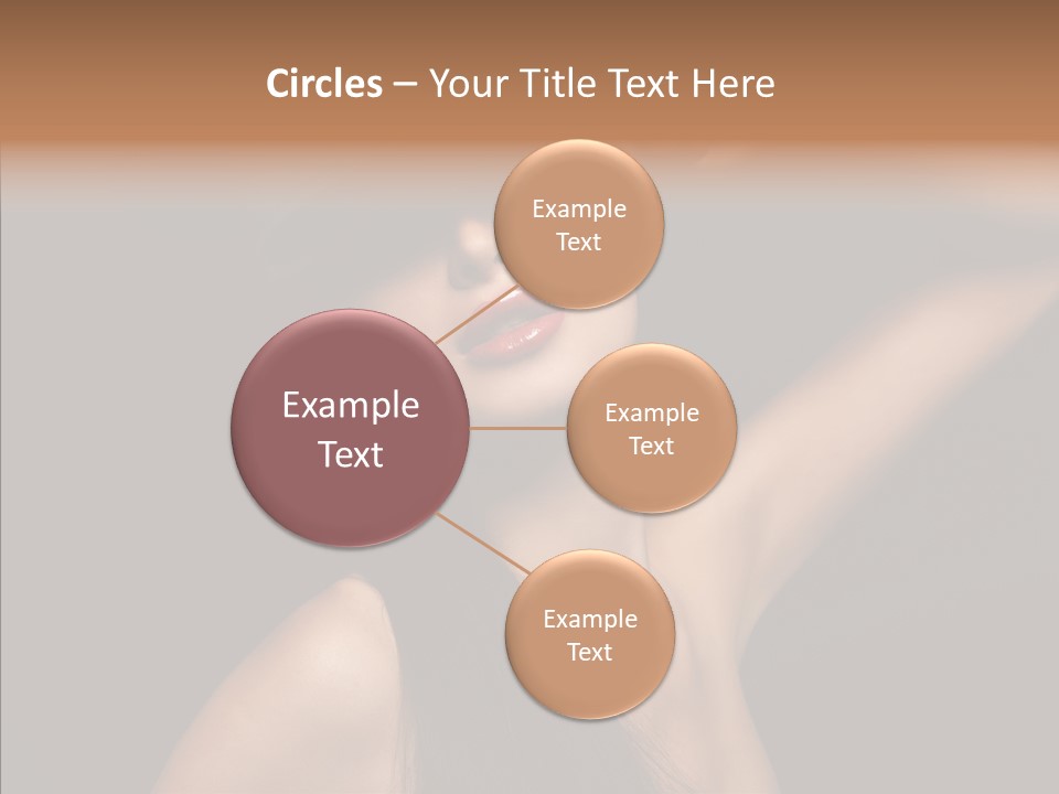 Female Person Posing PowerPoint Template