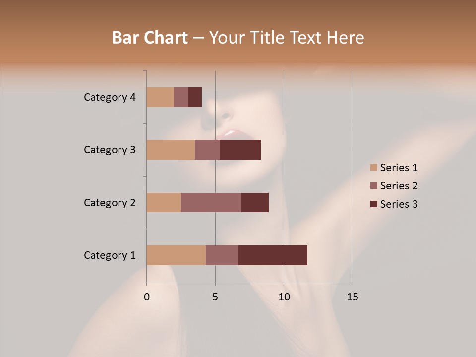 Female Person Posing PowerPoint Template