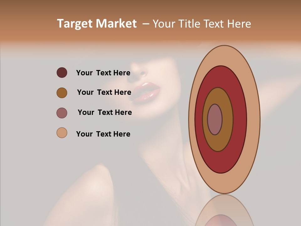 Female Person Posing PowerPoint Template