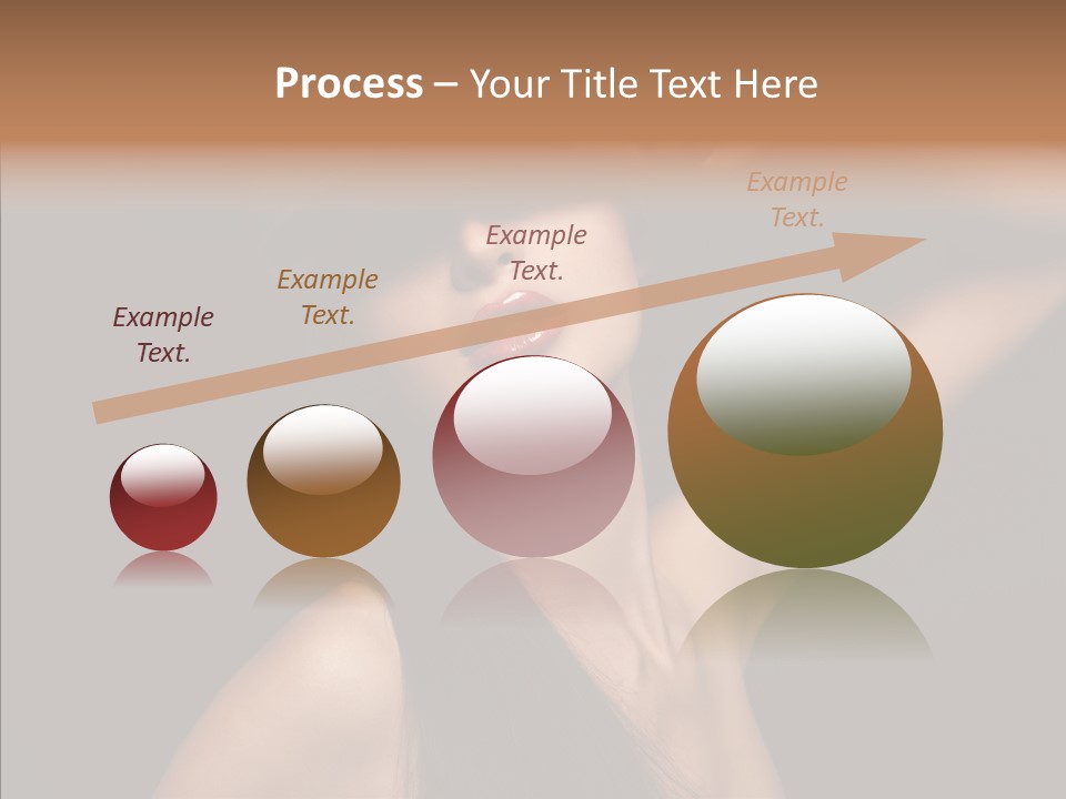 Female Person Posing PowerPoint Template