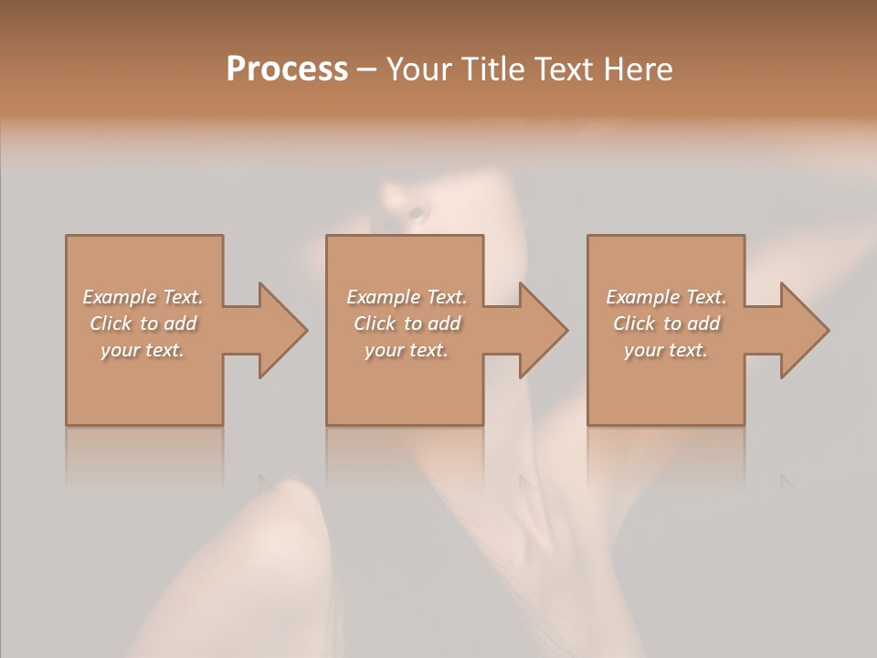 Female Person Posing PowerPoint Template