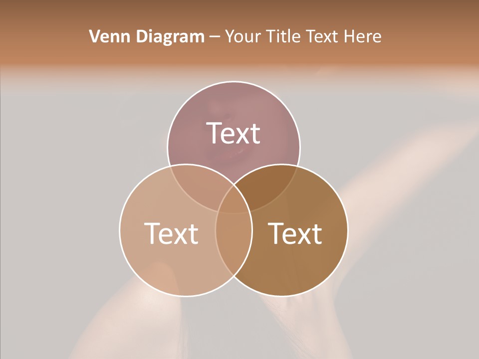 Female Person Posing PowerPoint Template