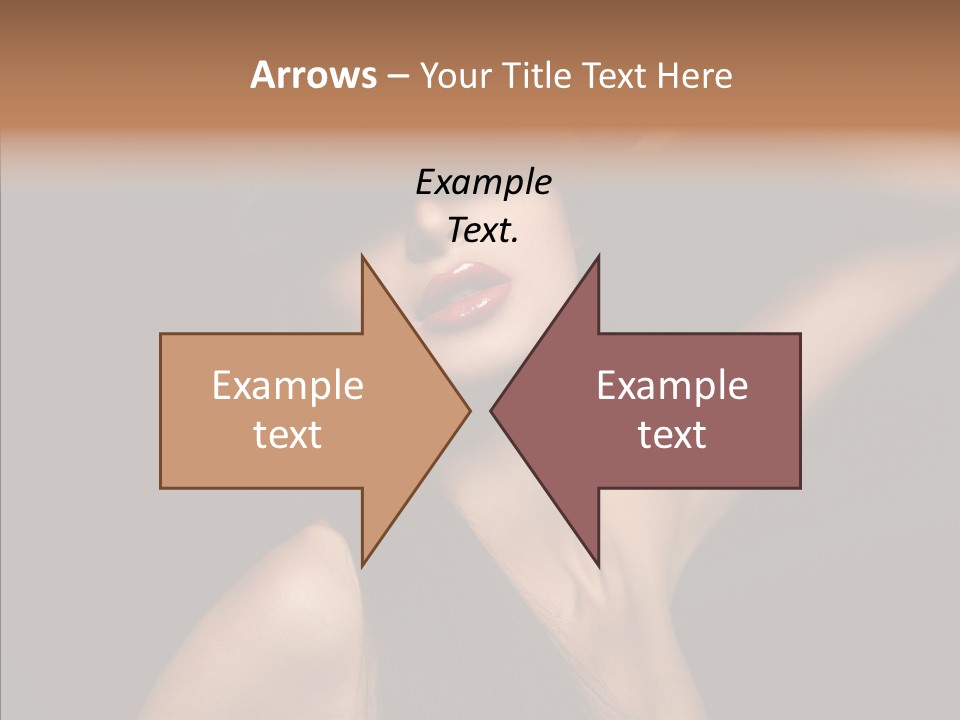 Female Person Posing PowerPoint Template