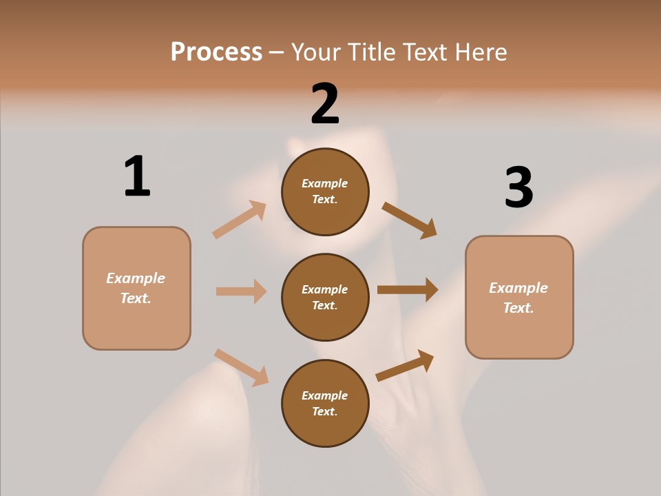 Female Person Posing PowerPoint Template