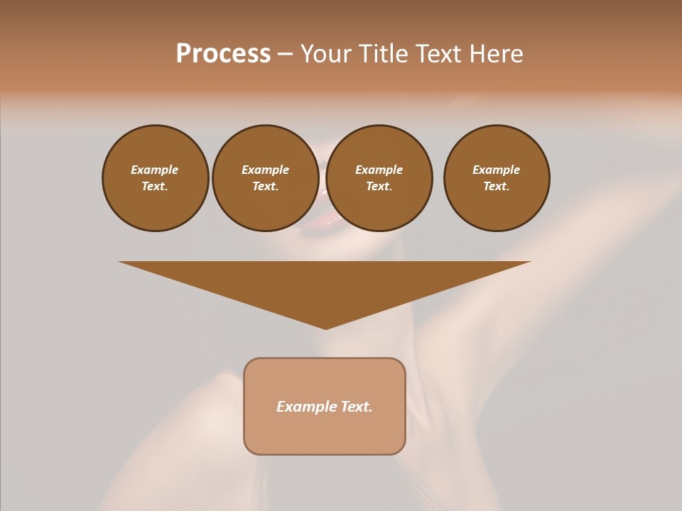 Female Person Posing PowerPoint Template