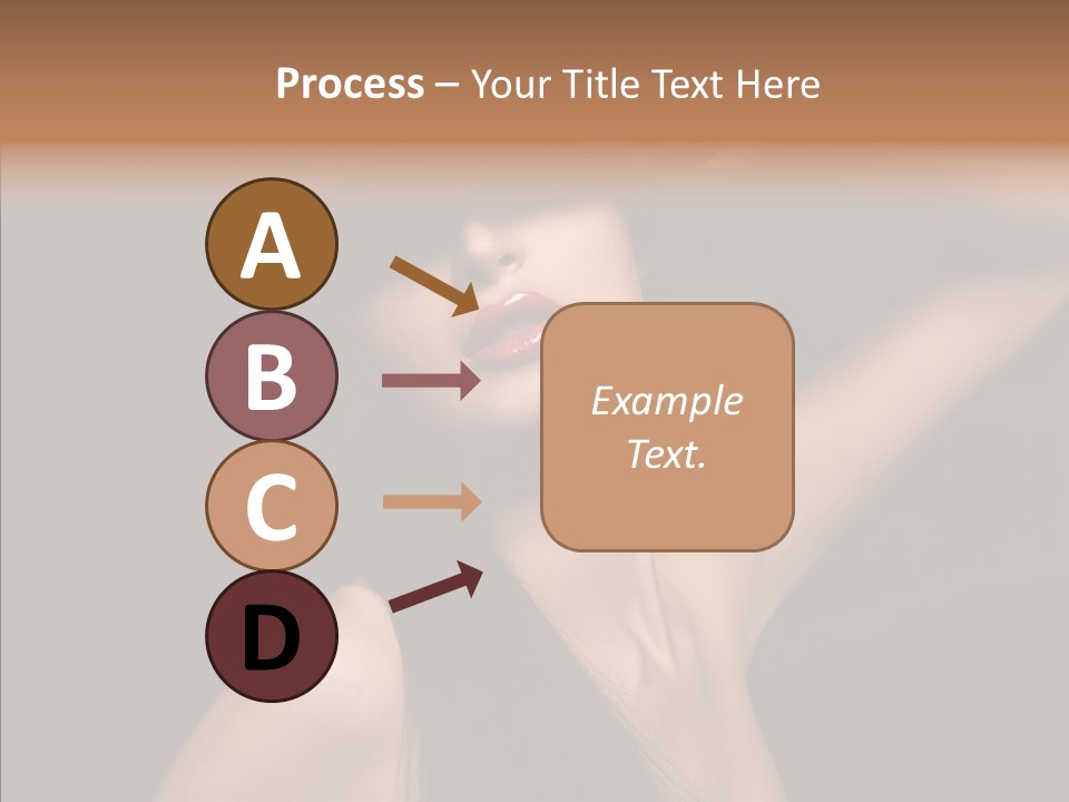 Female Person Posing PowerPoint Template