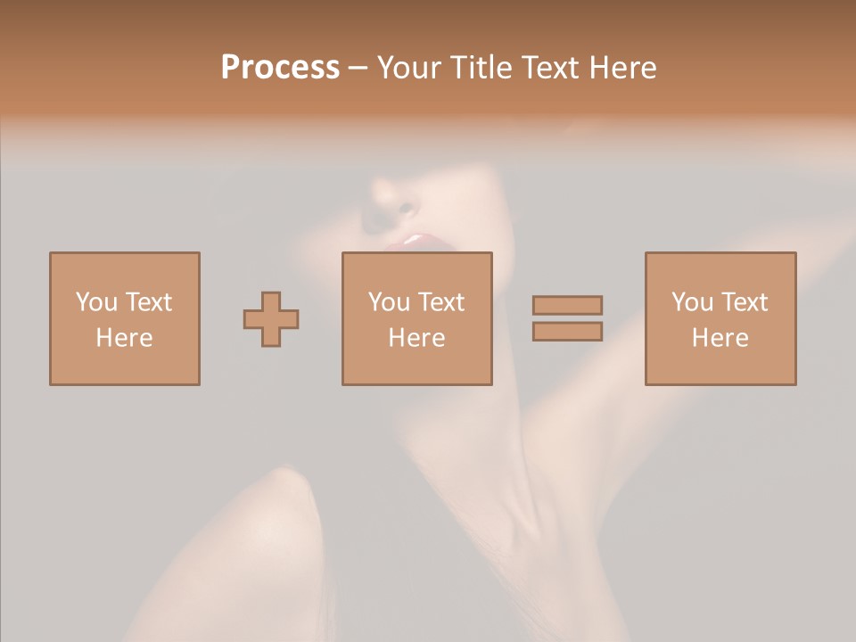Female Person Posing PowerPoint Template