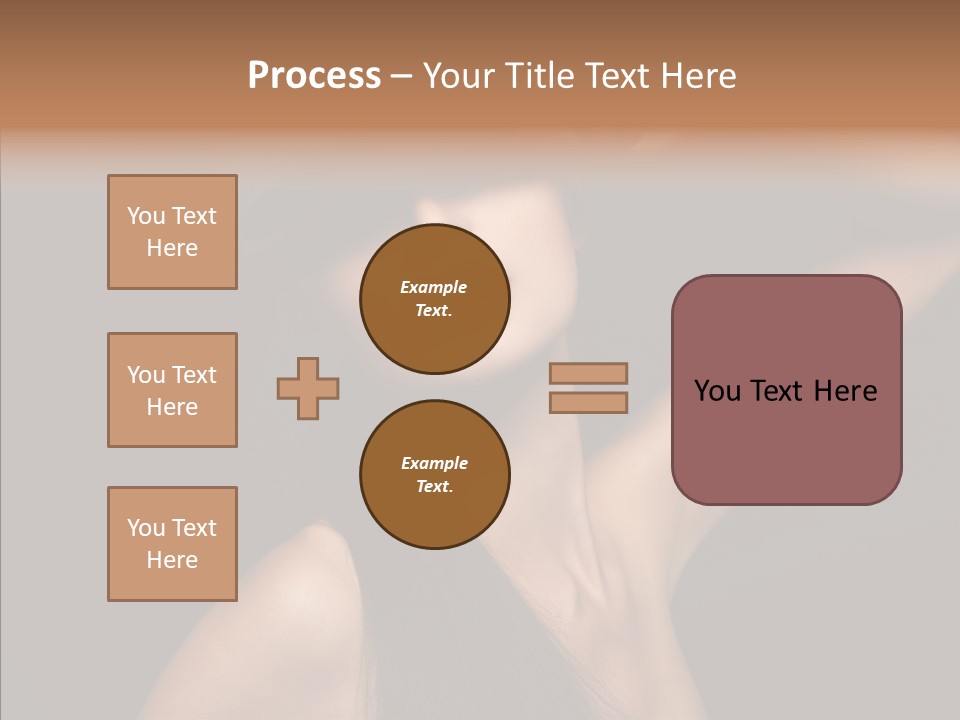 Female Person Posing PowerPoint Template