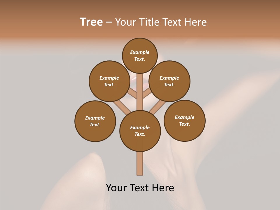 Female Person Posing PowerPoint Template