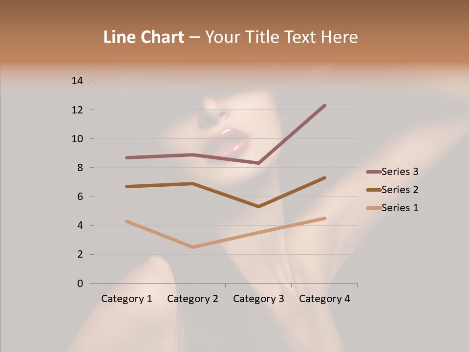 Female Person Posing PowerPoint Template