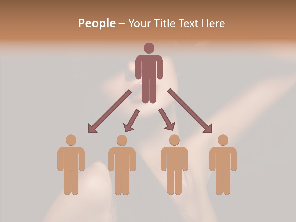 Female Person Posing PowerPoint Template