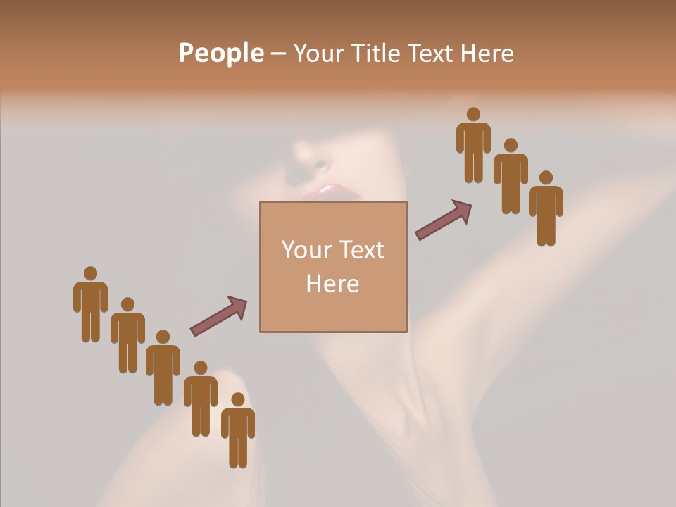 Female Person Posing PowerPoint Template