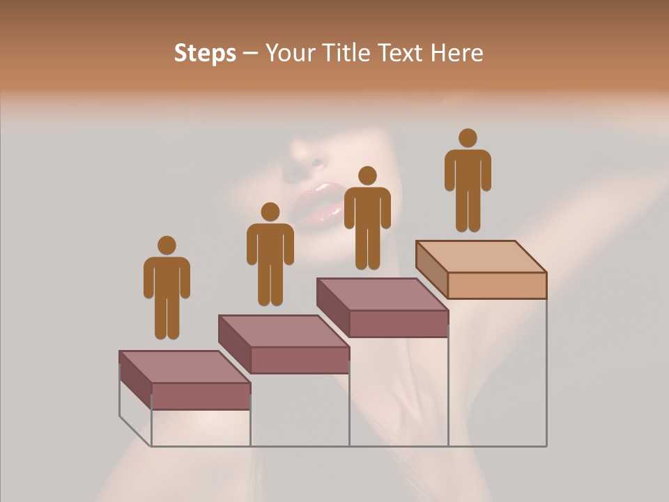 Female Person Posing PowerPoint Template