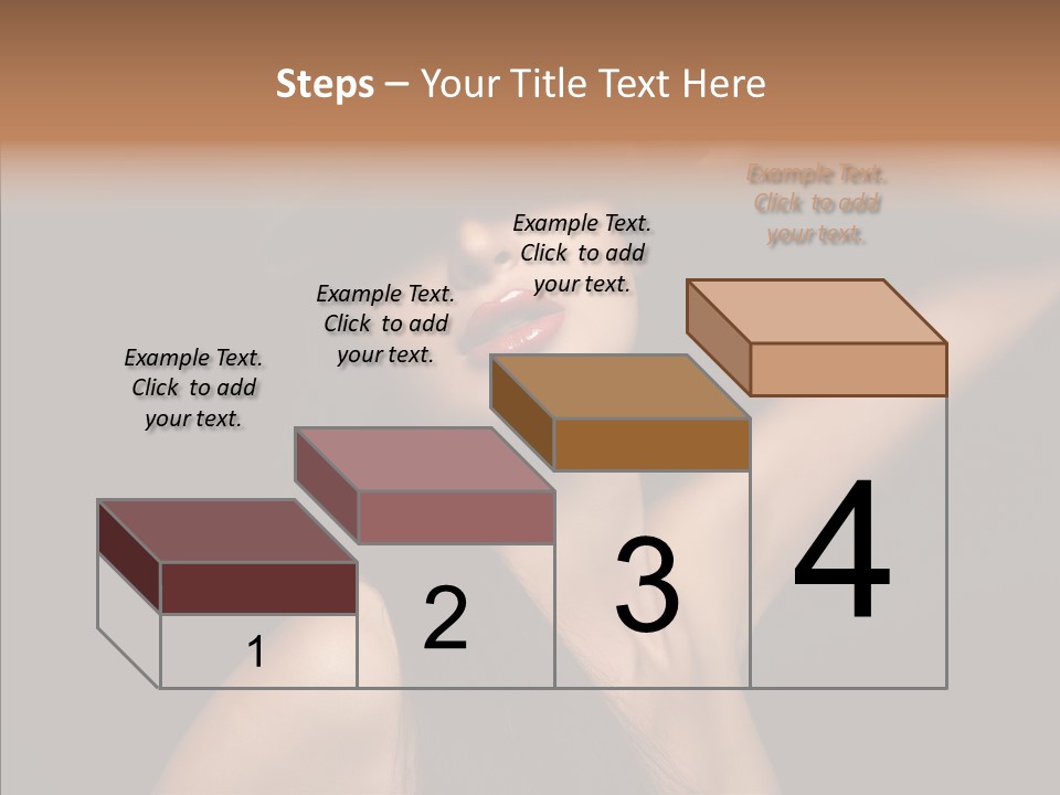 Female Person Posing PowerPoint Template
