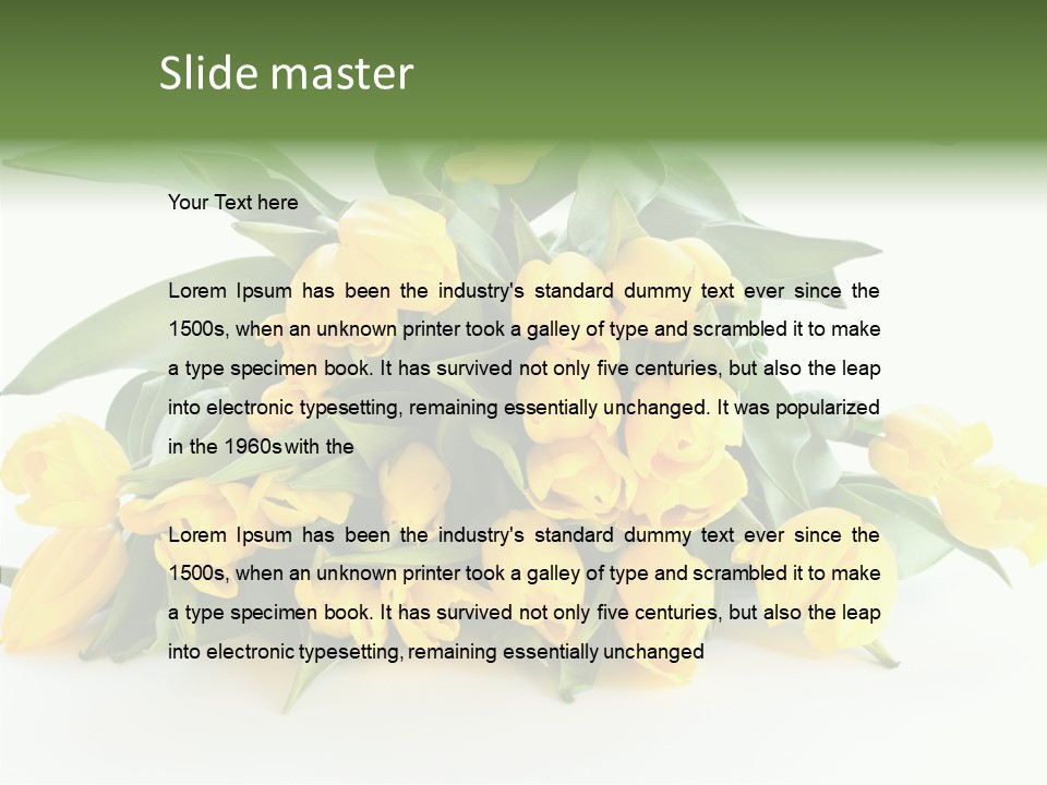 Tulip Romantic Pink PowerPoint Template