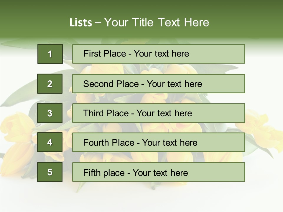 Tulip Romantic Pink PowerPoint Template