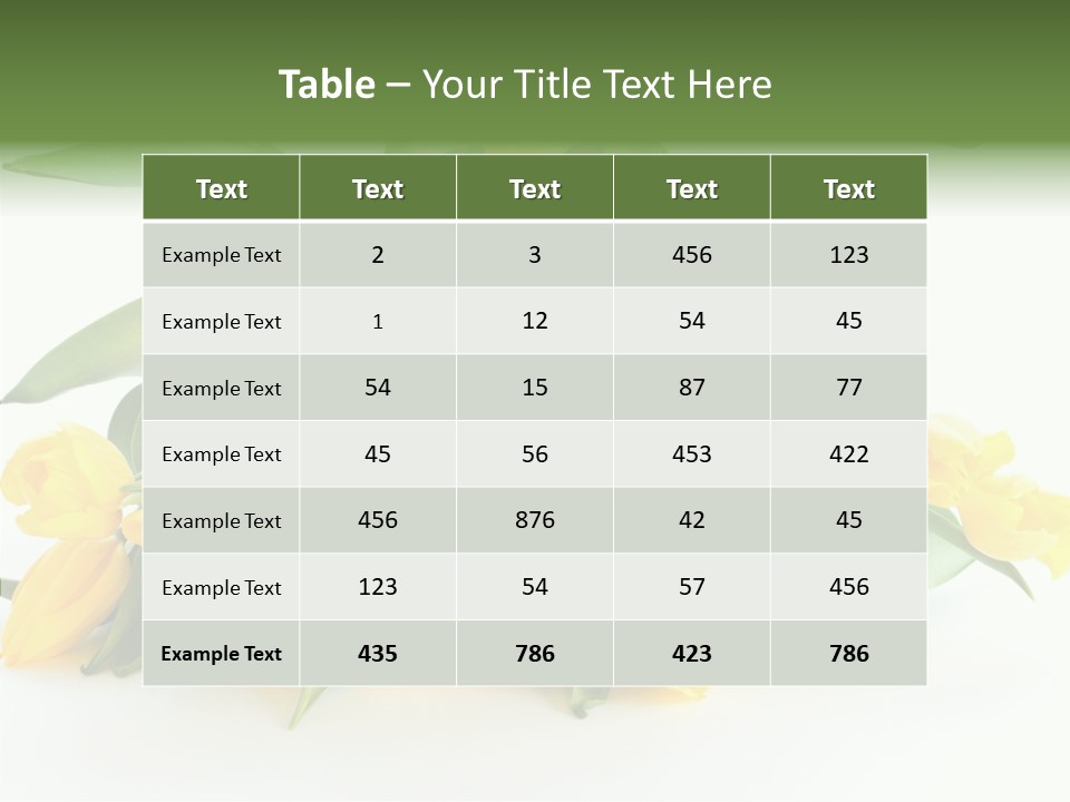 Tulip Romantic Pink PowerPoint Template