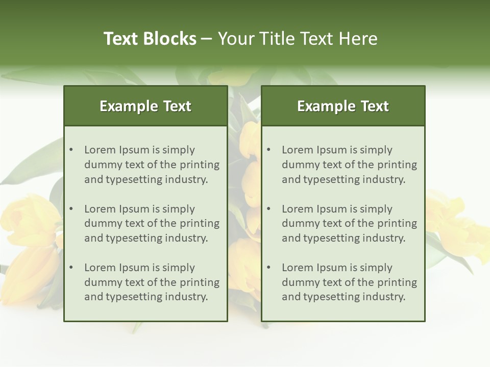 Tulip Romantic Pink PowerPoint Template