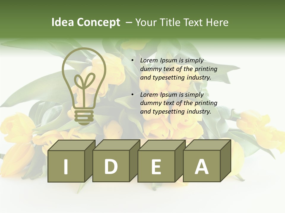 Tulip Romantic Pink PowerPoint Template