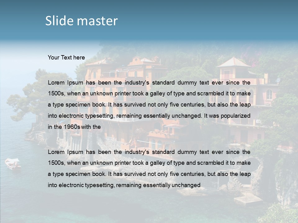 Chair Table Office PowerPoint Template