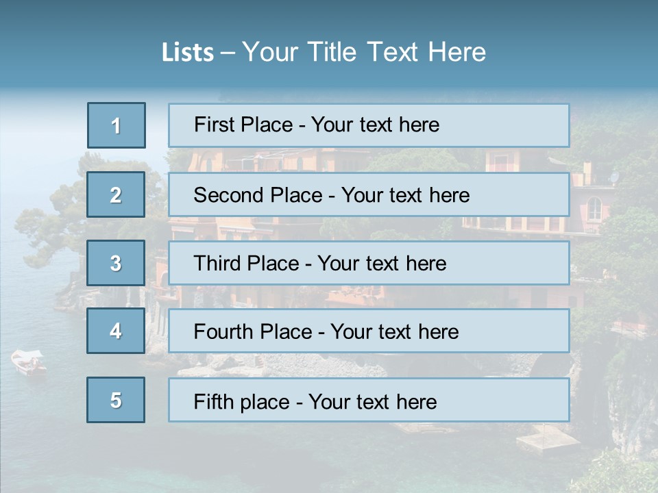 Chair Table Office PowerPoint Template