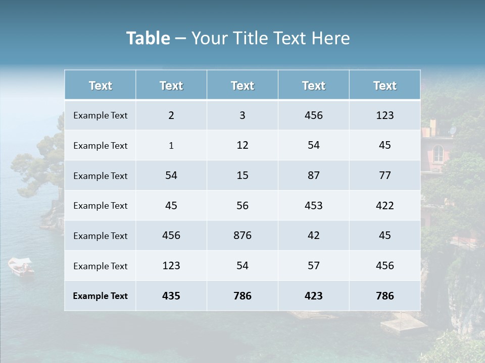 Chair Table Office PowerPoint Template