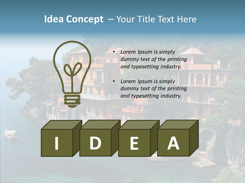 Chair Table Office PowerPoint Template