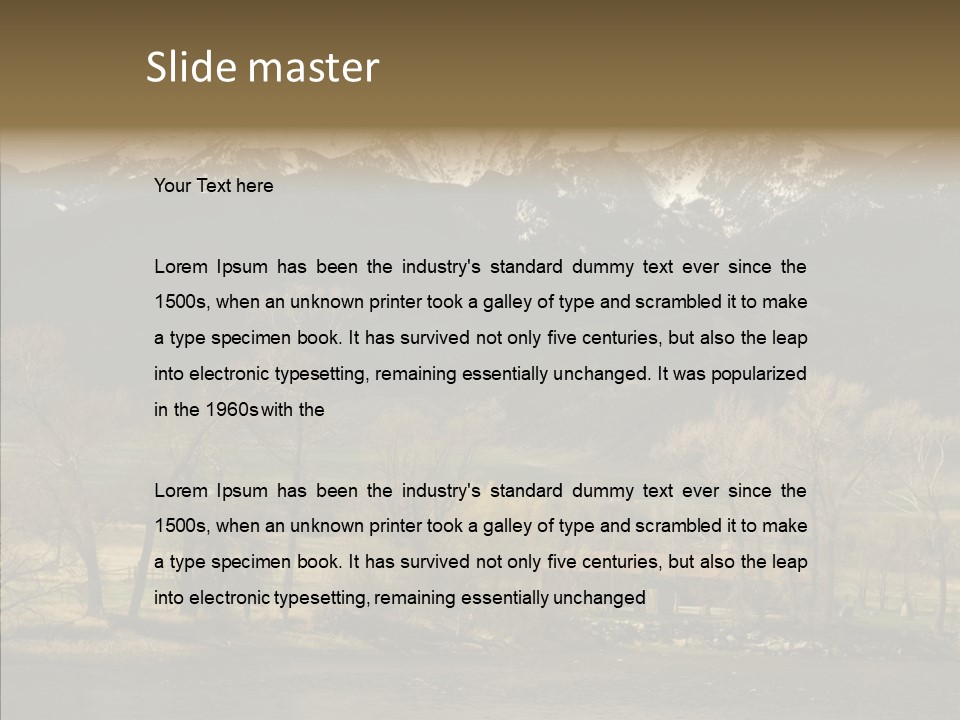 Barn Snow Season PowerPoint Template