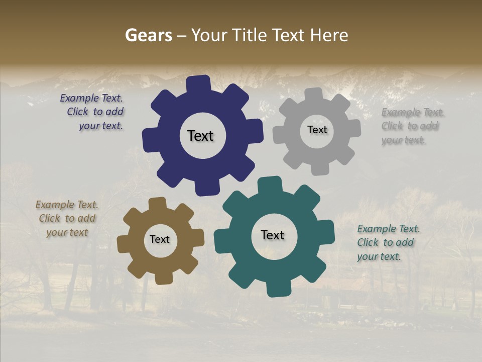 Barn Snow Season PowerPoint Template