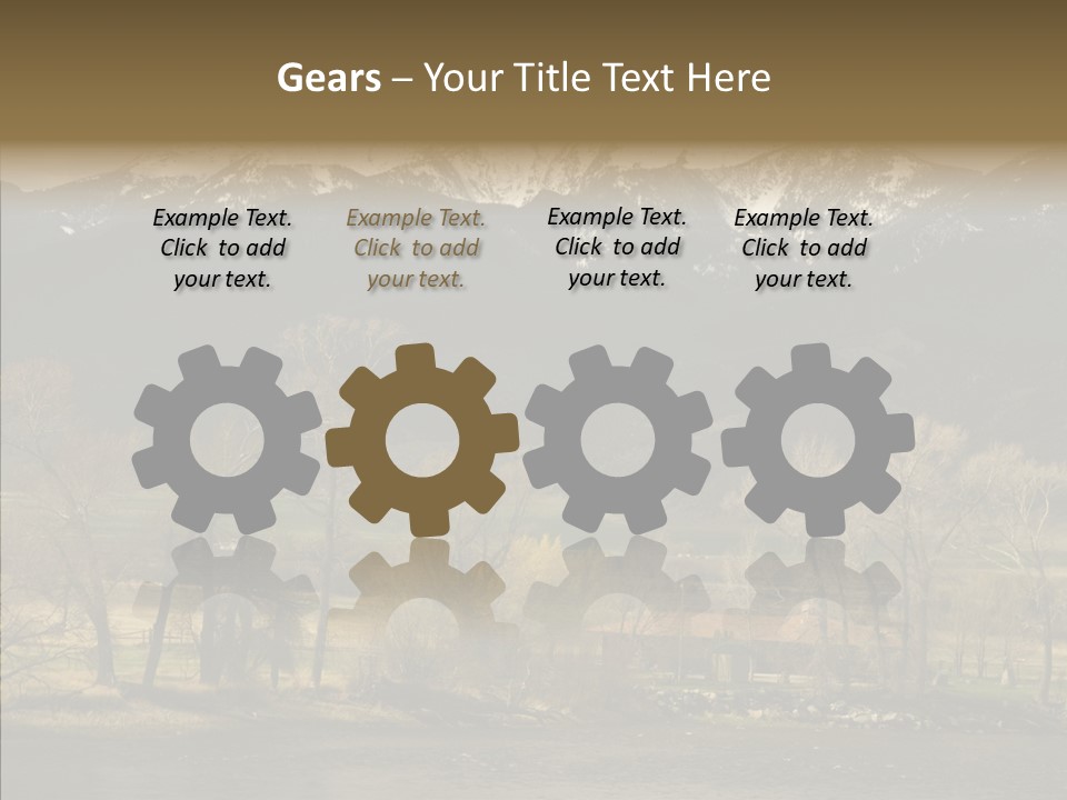 Barn Snow Season PowerPoint Template