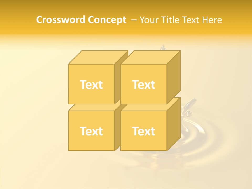 Metal Drip Flowing PowerPoint Template