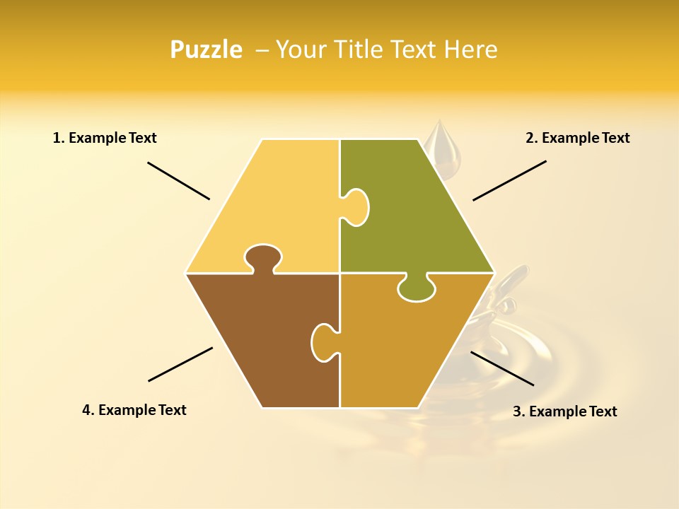 Metal Drip Flowing PowerPoint Template