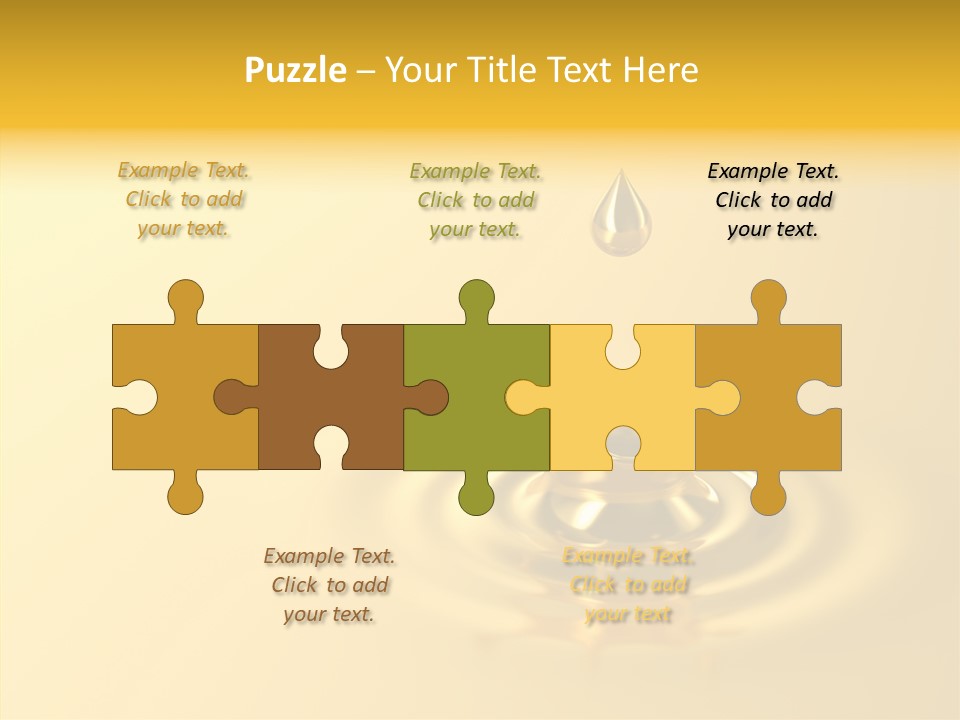 Metal Drip Flowing PowerPoint Template