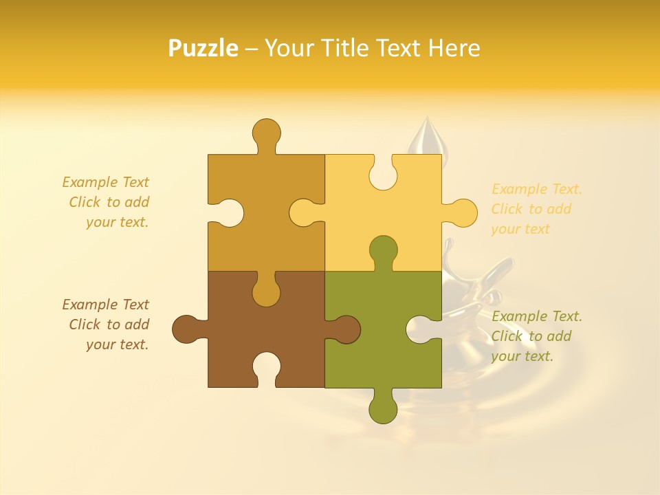 Metal Drip Flowing PowerPoint Template