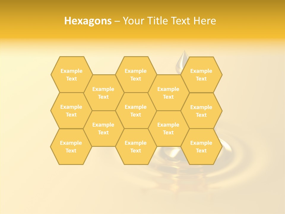 Metal Drip Flowing PowerPoint Template