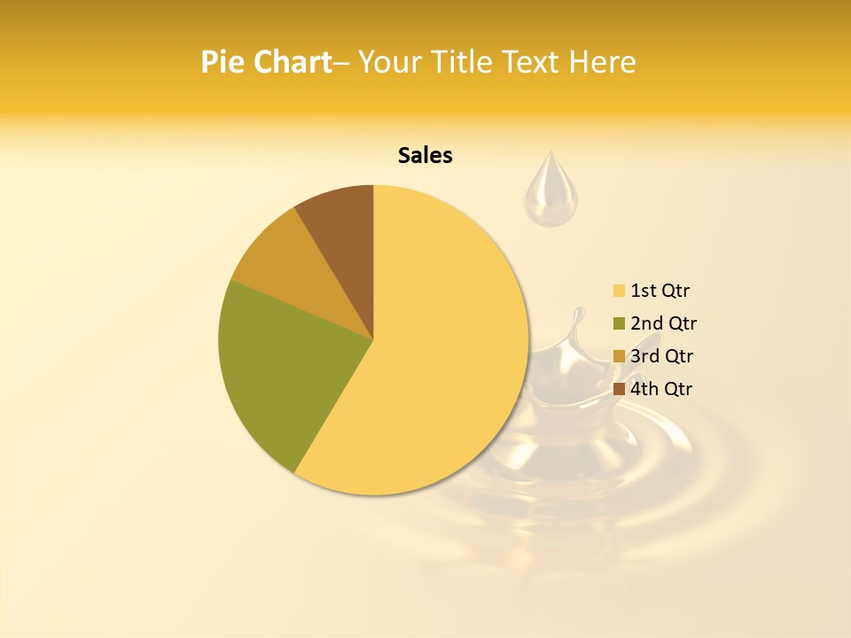 Metal Drip Flowing PowerPoint Template