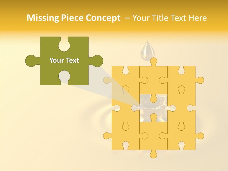 Metal Drip Flowing PowerPoint Template