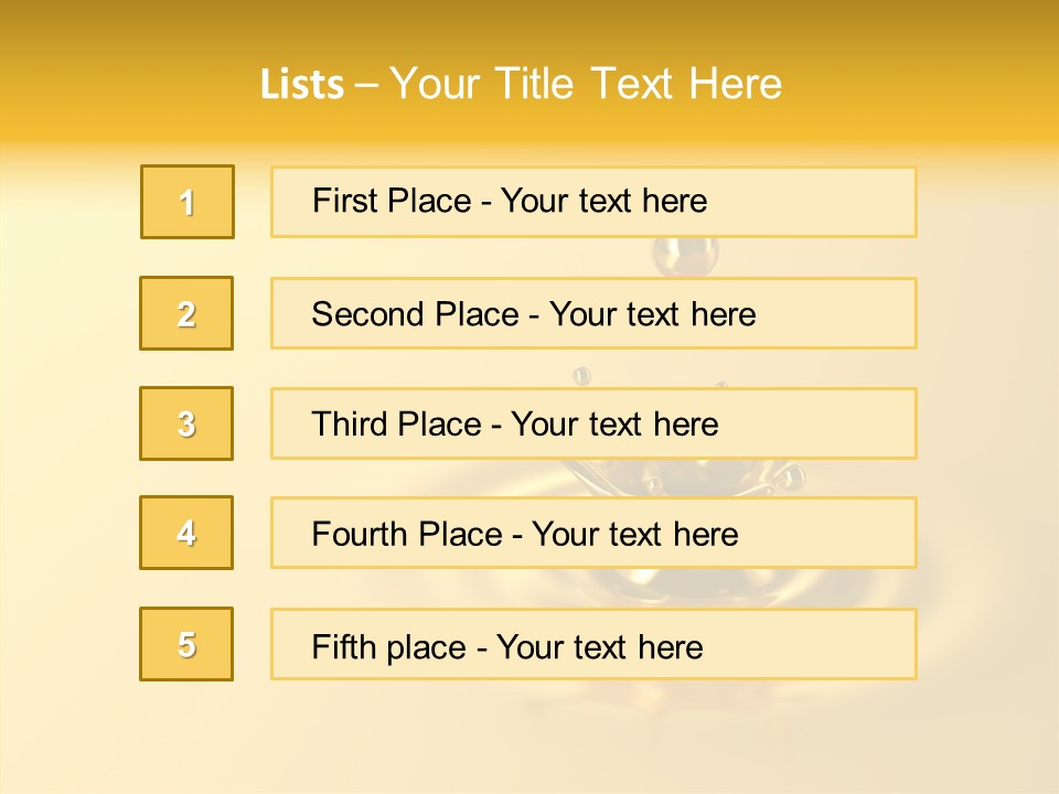 Metal Drip Flowing PowerPoint Template