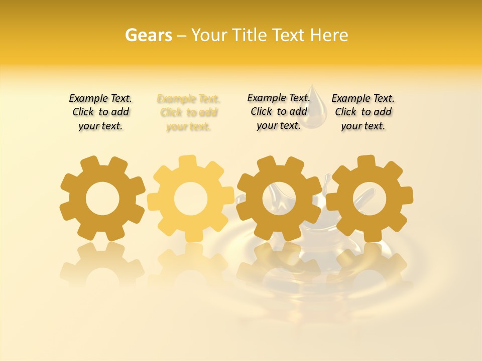 Metal Drip Flowing PowerPoint Template