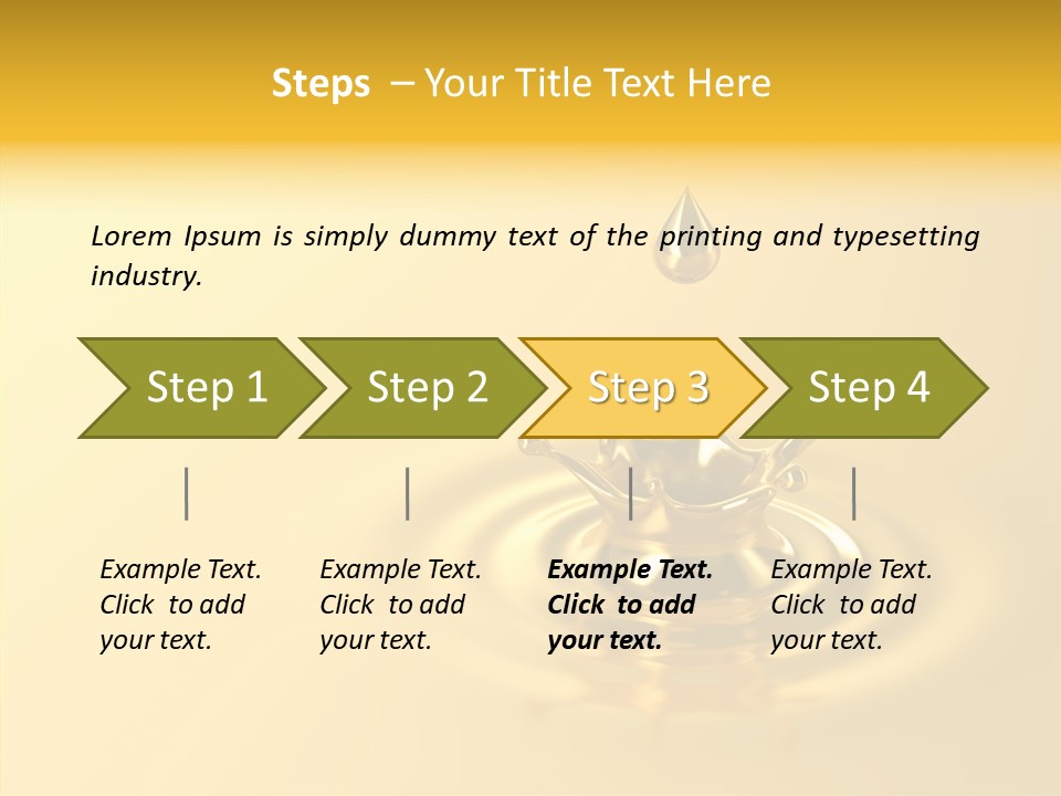 Metal Drip Flowing PowerPoint Template
