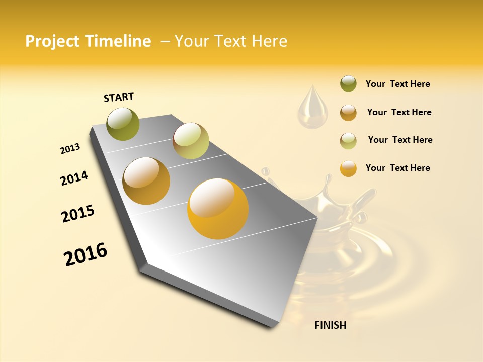 Metal Drip Flowing PowerPoint Template