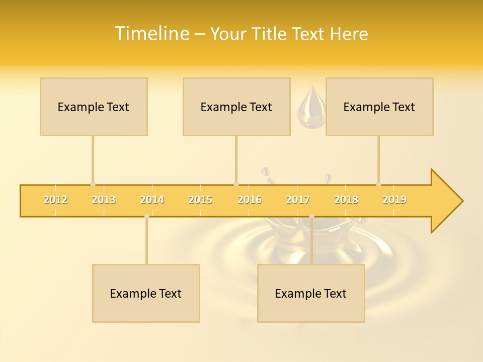 Metal Drip Flowing PowerPoint Template