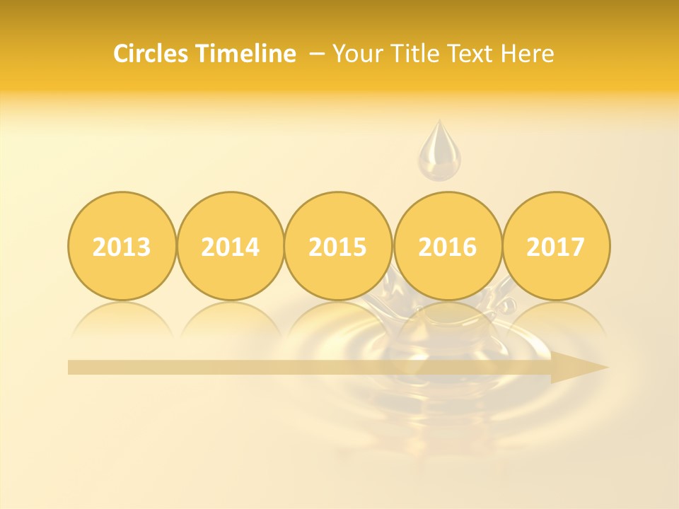 Metal Drip Flowing PowerPoint Template