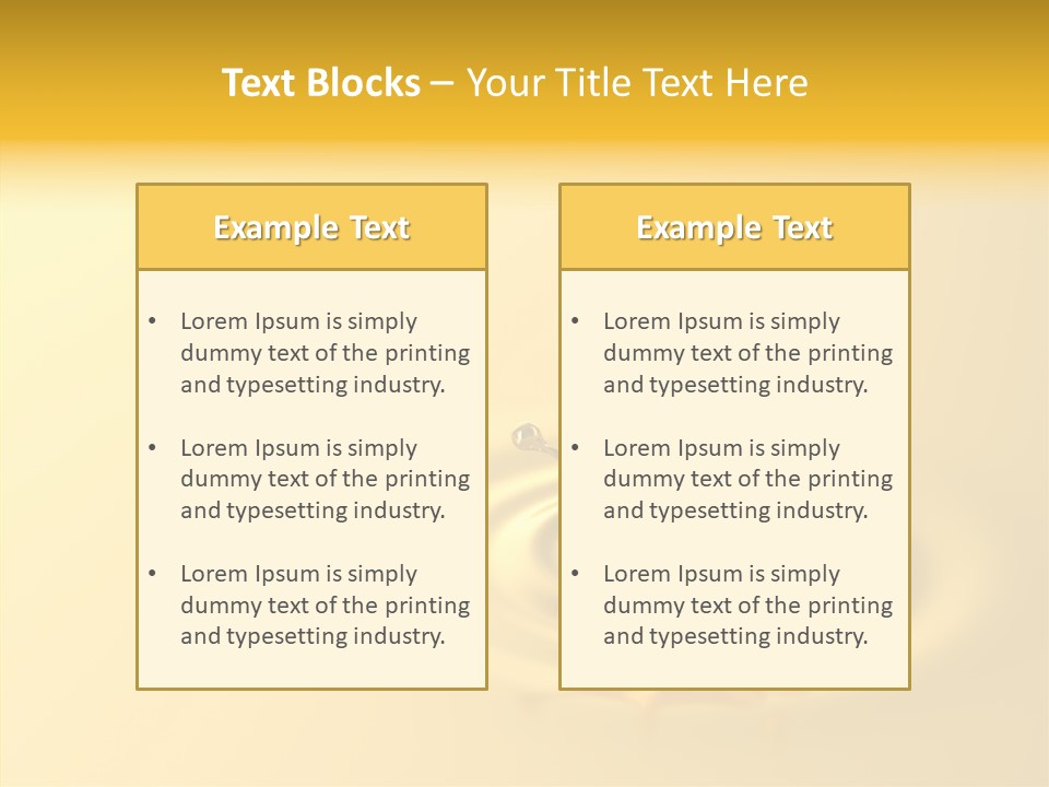 Metal Drip Flowing PowerPoint Template