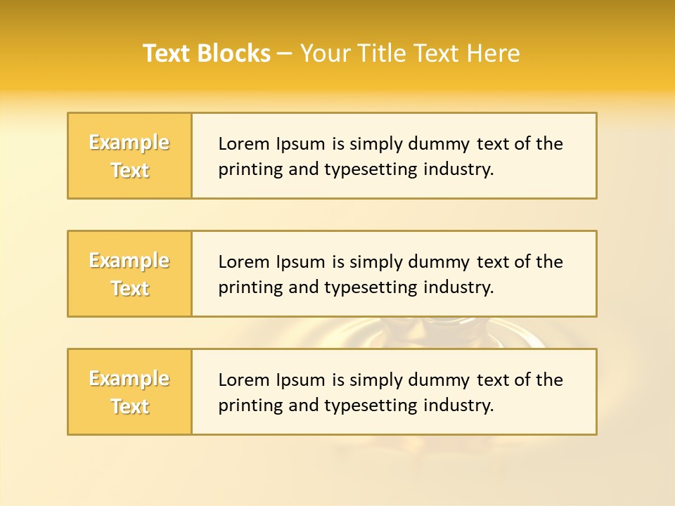 Metal Drip Flowing PowerPoint Template