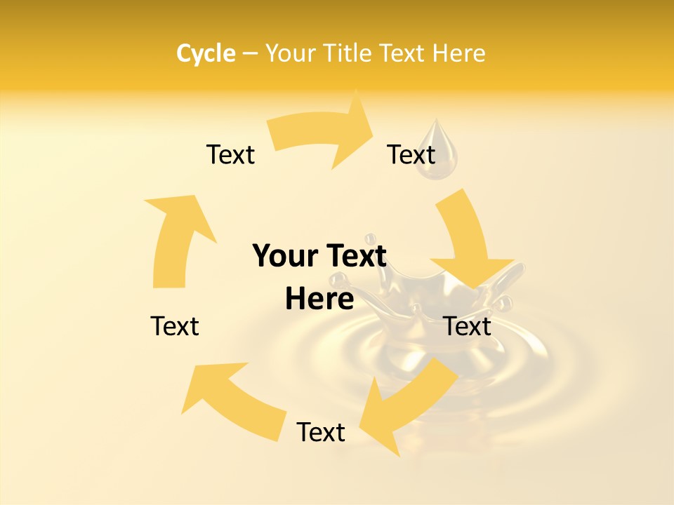 Metal Drip Flowing PowerPoint Template