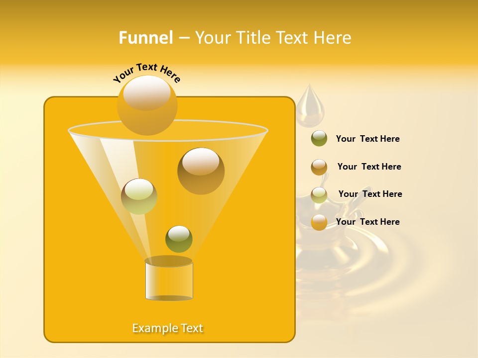 Metal Drip Flowing PowerPoint Template