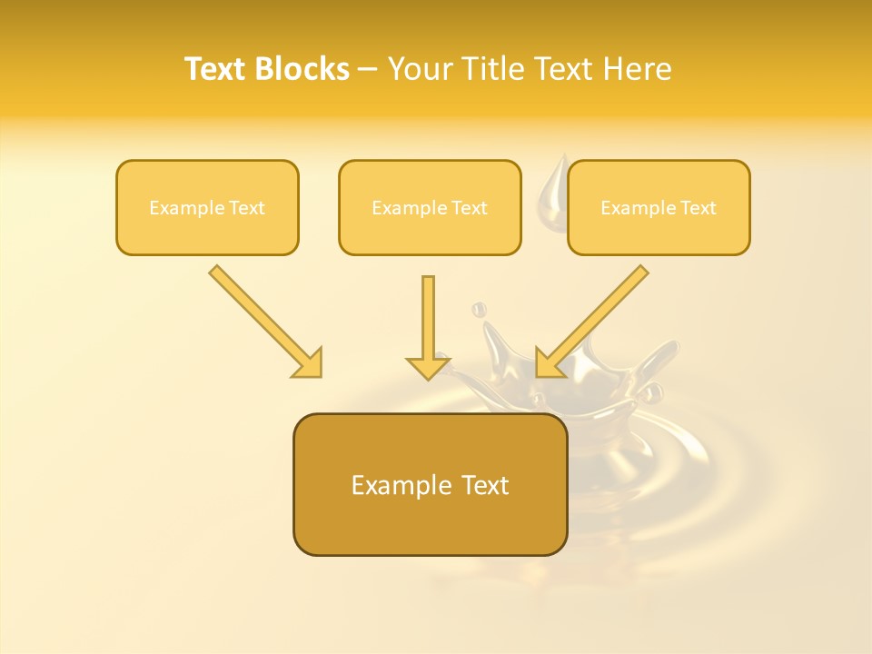 Metal Drip Flowing PowerPoint Template